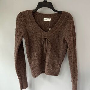 Hollister Brown Knit Sweater